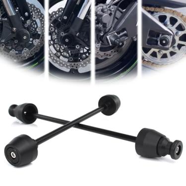 Imagem de Xitomer Sliders de eixo dianteiro e traseiro e bobinas de braço oscilante compatíveis com Ninja ZX-10R 2011-2024 e Ninja ZX-10RR 2017-2024 Sliders de quadro, proteção contra colisão de eixo de