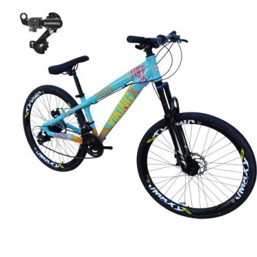 Imagem de Bicicleta 26 VikingX Tuff25 21v Cambio Traseiro Shimano Freeride Disco Mecânico Pneu Slick 1.50-Unissex