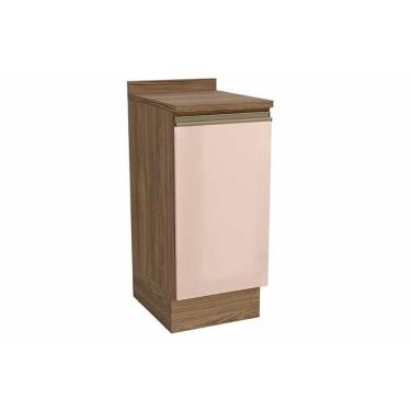 Imagem de Módulo Cozinha Kappesberg Curve Balcão Curve c/ Tampo 40cm Nogueira/Macadamia-Kappesberg