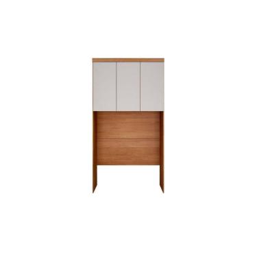 Imagem de Módulo De Quarto Solteiro Armário Ponte Aéreo Rizon-linea C- 3 Portas Cumaru-fendi -  Horizonte