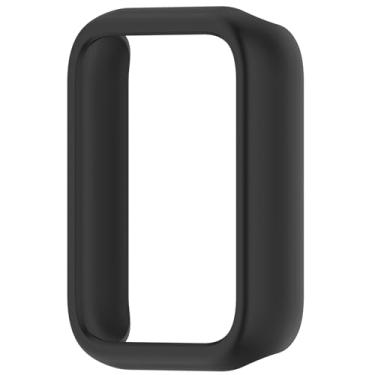 Imagem de Disscool Capa compatível com Xiaomi Smart Band 9 Pro Smartwatch Soft Anti Drop PC capa protetora capa acessórios para relógio inteligente (preto)