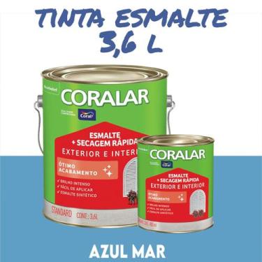 Imagem de Tinta Esmalte Sintético Coral Madeira e Metal 3,6 l e 900ml Coralar Ex