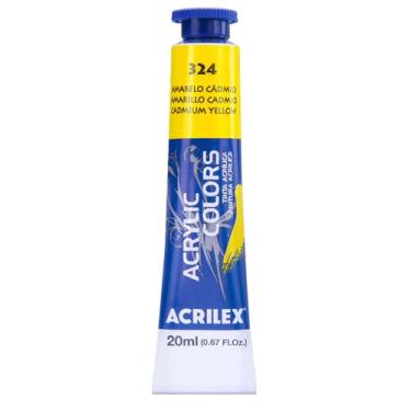 Imagem de Tinta Acrylic Colors Acrilex 20ml 324 Amarelo de Cádmio, 324 - AMARELO
