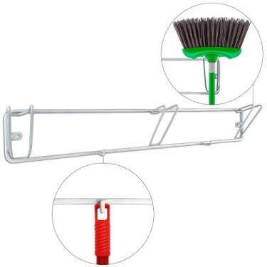 Imagem de Suporte Hadley Multiuso 5 Posições Porta Utensílios Vassoura Rodo - Lo