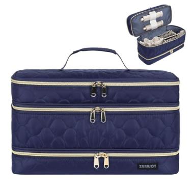 Imagem de ZRRAJOY Estojo de Armazenamento de 3 Camadas para Shark Flexstyle, Bolsa Organizadora para Acessórios Shark 430/440 Flexstyle, Dyson Airwrap Styler (Azul Escuro)