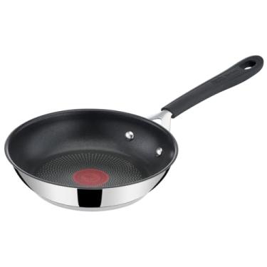 Imagem de Frigideira Tefal Jamie Oliver 20cm, Inox, com Fundo de Indução, Revestimento Titanium e Thermo Sinal