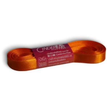 Imagem de Fita de Cetim 10MM X 10M Laranja - Fitas Cinderela