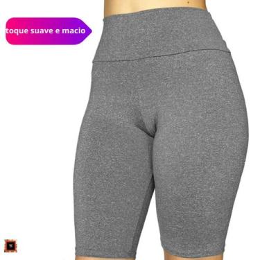 Imagem de Bermuda Feminina com Cós Alto e Duplo para Academia Suplex - Genérica,