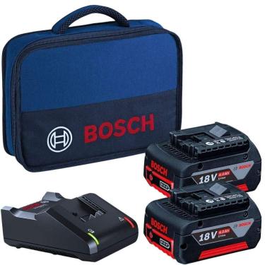 Imagem de Bolsa Transporte para Ferramentas 12 POL e 2 Baterias 18v 4.0Ah e 1 Carregador Bivolt  BOSCH
