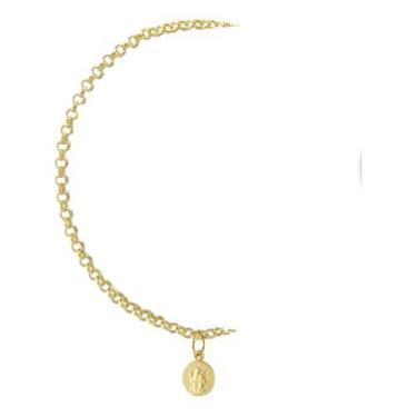 Imagem de Pulseira Feminina Ouro 18k 750 Elo Português São Bento 17 Cm - JOIE JO