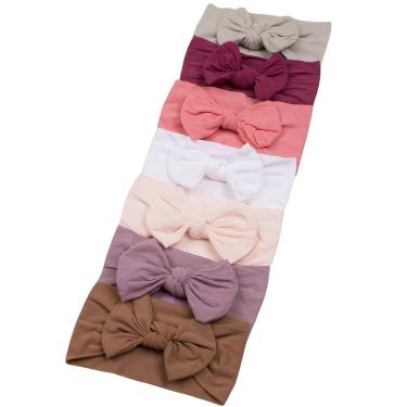 Imagem de Laços de Bebê Turbante de Bebê Roupinha Infantil Menina Conjuntinho Kit 7 Unidades