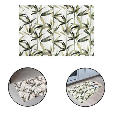 Imagem de Passadeira Tapete Cozinha Antiderrapante Tropical Bambu de Jardim 43x6