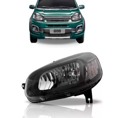 Imagem de Farol Uno 2015 A 2018 Fume - SP ACESSÓRIOS, Esquerdo