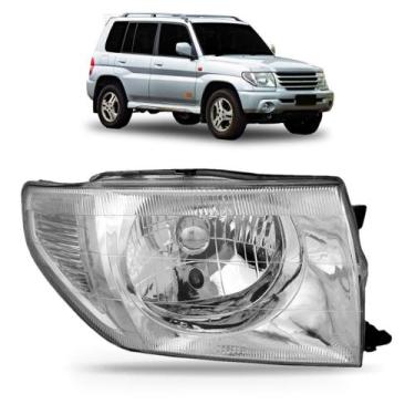 Imagem de Farol Pajero TR4 2004 2005 2006 Manual - DEPO, Direito
