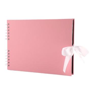 Imagem de Nishiyuenyi Álbum de scrapbook 80 páginas álbum de fotos de recados para férias em família de aniversários, Rosa