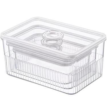 Imagem de Organizadores De Geladeira Potes Porta Queijo Legumes - Master