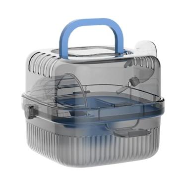 Imagem de IEUDNS Gaiola de hamster portátil, gaiola portadora de animais de estimação, caixa de transporte de animais pequenos, contêiner de animais de estimação de