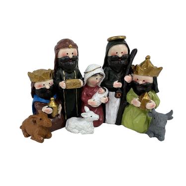 Imagem de Presépio Decorativo Reis Magos e Animais - Festive