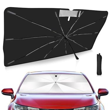 Imagem de Guarda-sol de para-brisa personalizado adequado para Toyota Corolla 2020-2025 (não para Corolla Cross) Capa de carro com proteção UV dobrável, escudo de chuva de emergência e protetor de painel