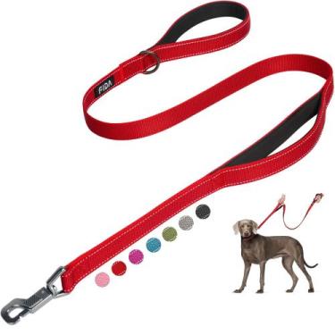 Imagem de Coleira para cães Fida Heavy Duty 1,5 m com 2 alças acolchoadas para c