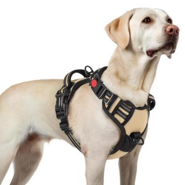 Imagem de Arnês para cães rabbitgoo No Pull para cães grandes, bege, tamanho L