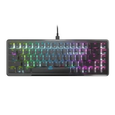 Imagem de ROCCAT Vulcan II Mini – Teclado óptico para jogos para PC com iluminação RGB personalizável, cabo destacável, duplicador de botão, placa de alumínio, durabilidade de 100 m - preto (ROC-12-043)