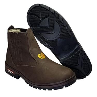 Imagem de Botina Modativa Agriculture Couro Nobuck Legítimo (34, Marrom Café)