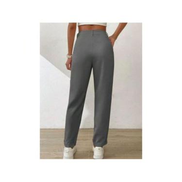 Imagem de Calça Feminina   Slim Com Anel  Alfaiataria Elegante Social e Casual -