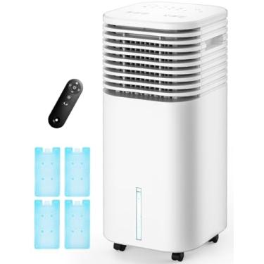 Imagem de CENSTECH Ar condicionado portátil 4 em 1, refrigerador de ar evaporativo com 4 modos e 3 velocidades, temporizador de 15 horas para desligamento automático inteligente, tanque de 2 galões para