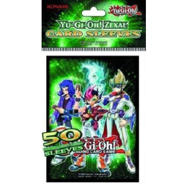 Imagem de Konami Official Card Supplies YUGIOH ZEXAL Card Sleeves Yuma, Astral, Reginald & Kite [50 Count]