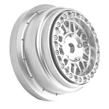 Imagem de BeaxTurbo Racing Upgrade Parts Losi Super Baja Rey SBR 2.0 1/6 Aluminum Bead Lock Wheel Titanium Silver 1pcs (Silver-Silver)