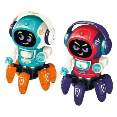 Imagem de Brinquedo Robô Dançarino Dancing DJ Com Som Luz e Movimento - DMTOYS