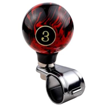 Imagem de Lunsom Manípulo elétrico do volante, auxiliar de giro de carro, botões de suicídio, botão giratório para volante, adequado para veículos, caminhões, SUV, nº 3