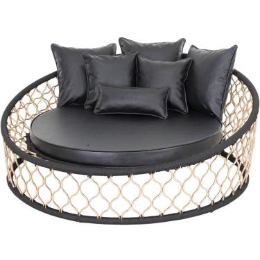 Imagem de Chaise Sofá Em Alumínio E Corda Naútica Jardim, Piscina