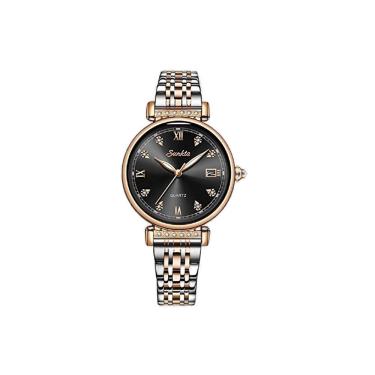 Imagem de Relogio Feminino De Pulso Ouro Sunkta à Prova D'Água M6672