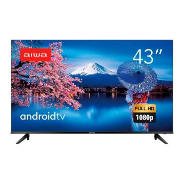 Imagem de Smart Tv 43 Aiwa Full Hd Andr Comando De Voz, Dolby Audio, Hdr10, Borda Ultrafina Preto