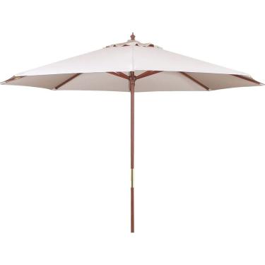 Imagem de Ombrelone Tramontina Em Madeira E Poliéster Bege Sem Base 3 M Tramontina