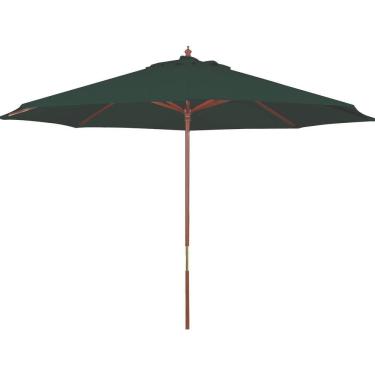 Imagem de Ombrelone Tramontina Verde Em Madeira E Poliéster Sem Base 2,7 M Tramontina