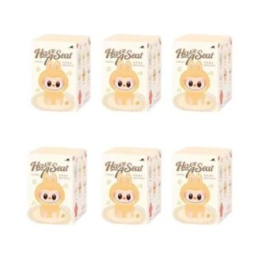 Imagem de Labubu Batimento Cardíaco Macaron Pingente Boneca Chaveiro Grande Em S