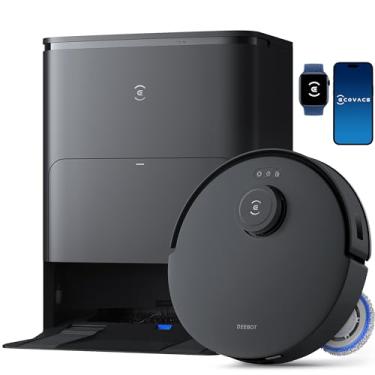 Imagem de ECOVACS Aspirador e esfregão robô DEEBOT T30S, 11000Pa, tecnologia ZeroTangle, esfregão de borda adaptável TruEdge, lavagem de esfregão com água quente, autoesvaziamento, auto reabastecimento
