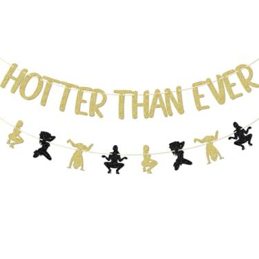 Imagem de Banner mais quente do que nunca, decorações de festa Twerk, decorações de festa de stripper, faixa de despedida de solteiro de pole dance, decoração de aniversário