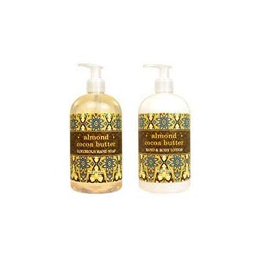 Imagem de Greenwich Bay Trading Company Sabonete Líquido Para Mãos E Loção Corporal Trading, 473 Ml, Manteiga De Cacau Amêndoa, 1 Unidade (Pacote Com 2)
