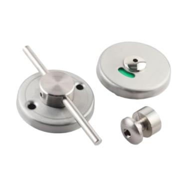 Imagem de Wswqop Trava indicadora para divisória de vaso sanitário, conexão de ferragens, dobradiça para box