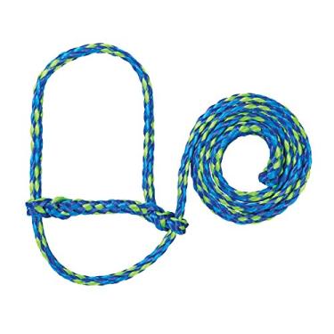 Imagem de Weaver Livestock Poly Rope Halter, cabrito trançado de ovelha e cabra, estilo moderno, cabrito ajustável para cordeiro, suprimentos para exibição de ovelhas para animais