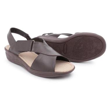 Imagem de Sandália Feminina Senhora Ortopédico Calcaneo Esporão - dg, Creme265, 