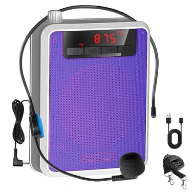 Imagem de lotmusic Amplificador De Voz, Mini Microfone Portátil Profissional Lotmusic, Alto-Falante, Fone Ouvido Com Fio Recarregável, Pessoal Para Professores, Salas Aula, Reuniões Ao Ar Livre, Guias Turísti