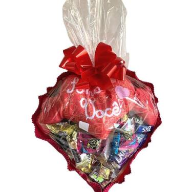 Imagem de Coração surpresa de chocolate - Flor de lis