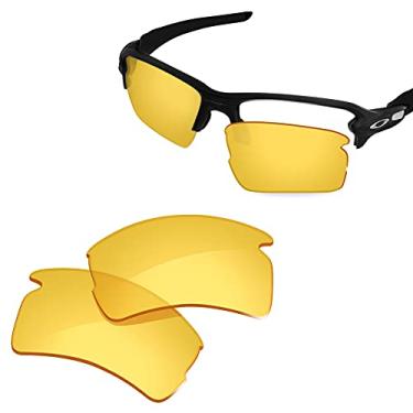 Imagem de Glintbay Lentes de óculos de sol de substituição 100% precisas para Oakley Flak 2.0 XL OO9188 - Amarelo cristal não polarizado