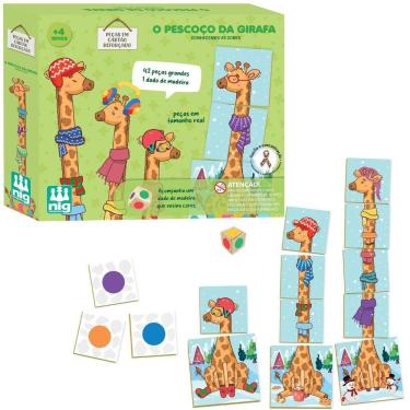 Imagem de Brinquedo Educativo O Pescoço da Girafa com 43 Peças - Nig Brinquedos
