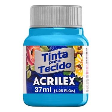 Imagem de Tinta Para Tecido Fosca Acrilex 37ml 1 Unidade Artesanato Fixação Frio Alta Cobertura – Fixação a Frio e Alta Cobertura Com Acabamento Fosco, Este Kit É A Escolha Perfeita Para Quem Busca Qualidade (Azul Celeste 503)